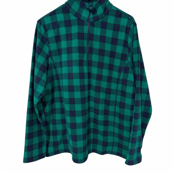 Lands’ End green and blue in a Vintage pullover. - Picture 2 of 8